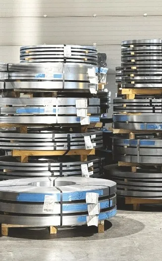 Certified galvanized steel coils in our factory
